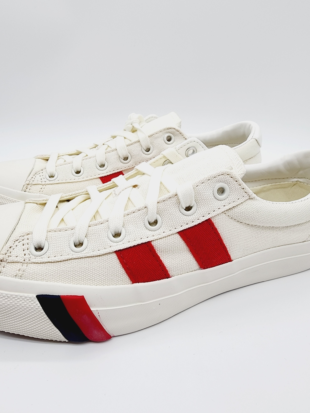 PRO-Keds Royal Plus Canvas White Red Sneakers Men's Size 9.5 NEW - Picture 5 of 16